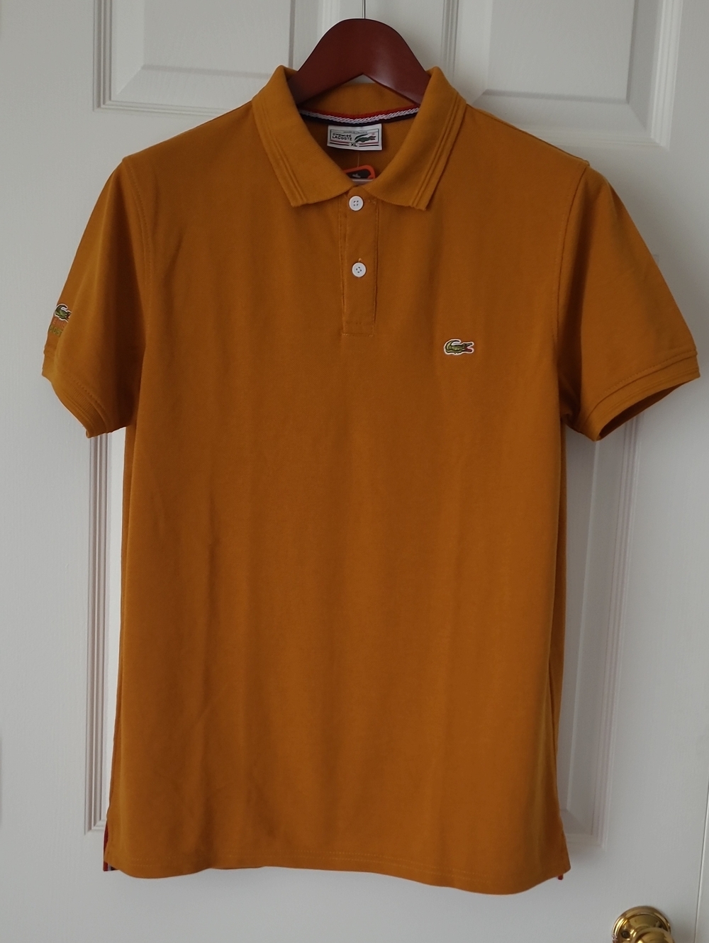 Lacoste Ochre Short-Sleeve Polo Shirt
